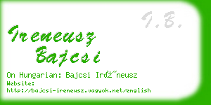 ireneusz bajcsi business card